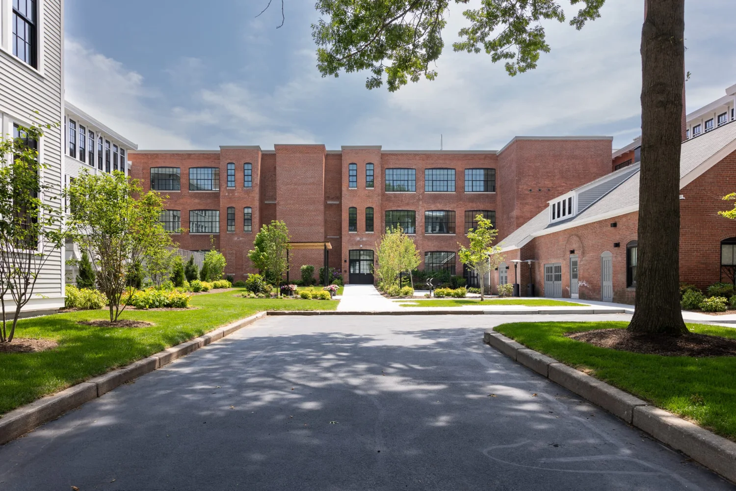 Renovated Gardner Terrace affordable housing campus for Preservation of Affordable Housing